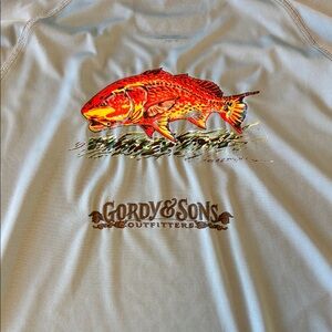 Dagon Men's Blue Long Sleeve Fishing Shirt